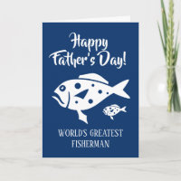 Happy Father's Day Card für die weltbesten Fischer