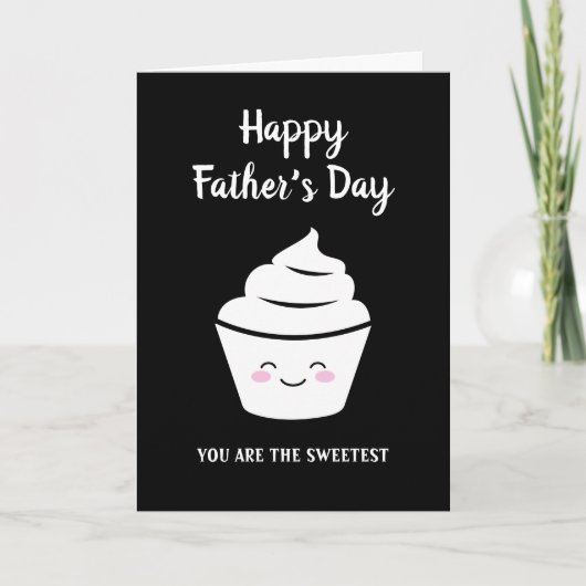 Happy Father's Day Card mit niedlichem Kawaii cupc Karte (Vorderseite)
