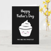 Happy Father's Day Card mit niedlichem Kawaii cupc Karte (Gelbe Blume)