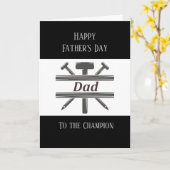 Happy Father's Day Carpenter Builder Karte (Gelbe Blume)