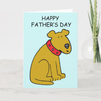 Happy Father's Day Cartoon Dog Karte