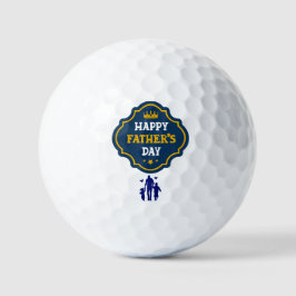 Happy Father's Day Crown & Kids - Eine königliche  Golfball