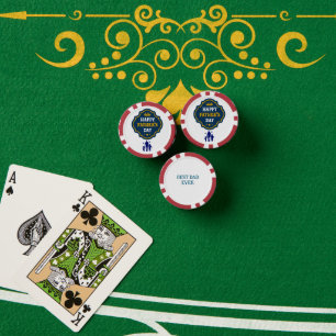 Happy Father's Day Crown & Kids - Eine königliche Pokerchips