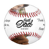 Happy Father's Day Custom Foto Baseball (Vorderseite)