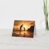 Happy Father's Day Custom Foto Karte (Vorderseite)