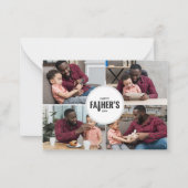 Happy Father's Day Custom Foto Mitteilungskarte (Vorderseite)