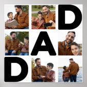 Happy Father's Day Custom Foto Poster (Vorne)