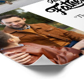 Happy Father's Day Custom Foto Poster (Ecke)