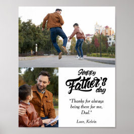 Happy Father's Day Custom Foto Poster