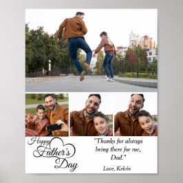Happy Father's Day Custom Foto Poster
