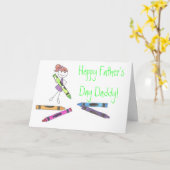 Happy Father's Day Daddy! Card Karte (Gelbe Blume)