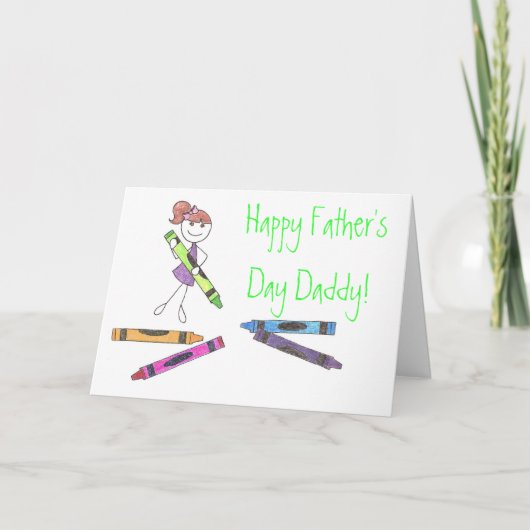 Happy Father's Day Daddy! Card Karte (Vorderseite)