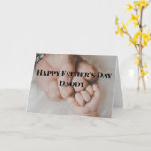 Happy Father's Day Daddy Karte (Gelbe Blume)