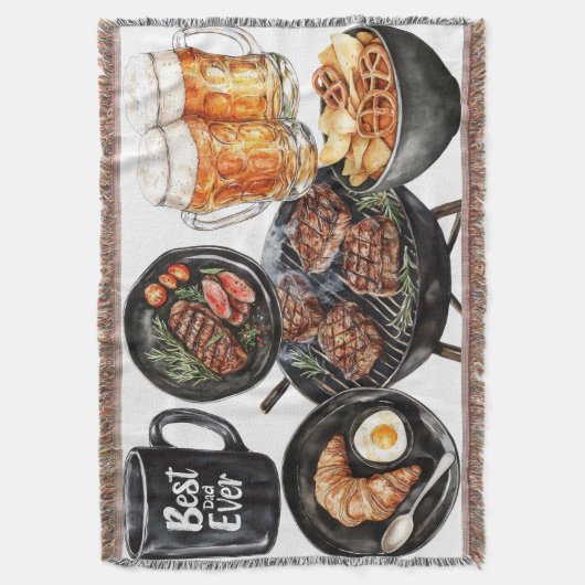 Happy Father's Day Decke (Vorderseite Vertikal)