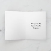 Happy Father's Day Doe and Twin Fawns In A Stream Karte (Innenseite)