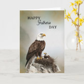 Happy Father's Day Eagle and Chick Karte (Gelbe Blume)