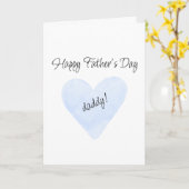 Happy Father's Day for Daddy Greeting Card Karte (Gelbe Blume)