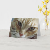 Happy Father's Day from Cat Karte (Gelbe Blume)