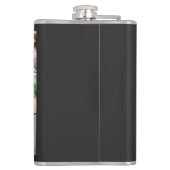 Happy Father's Day Fun World's Best Vater Kids Nam Flachmann (Rückseite)