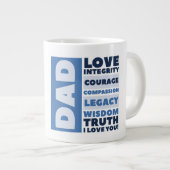 Happy Father's Day - Geschenk Jumbo Tasse (Vorderseite Rechts)