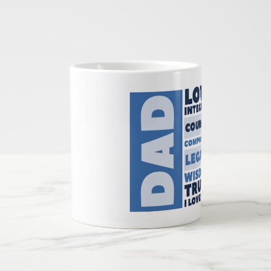 Happy Father's Day - Geschenk Jumbo Tasse (Vorderseite)