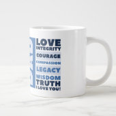 Happy Father's Day - Geschenk Jumbo Tasse (Rechts)