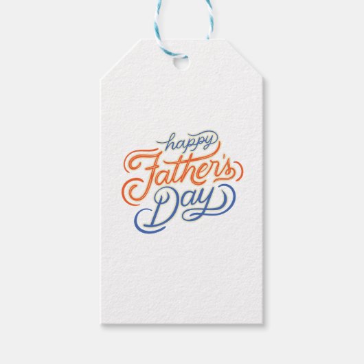 Happy Father's Day Geschenkanhänger (Vorderseite)