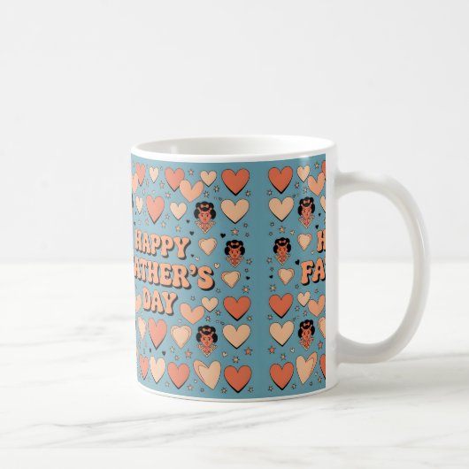 Happy Father's Day Gift Kaffeetasse (Rechts)