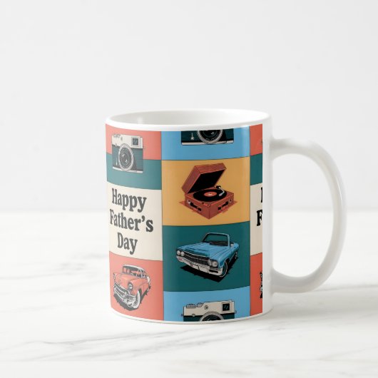Happy Father's Day Gift Kaffeetasse (Rechts)