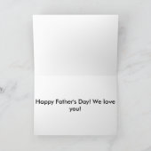 Happy Father's Day Golden Retriever Card Karte (Innenseite)