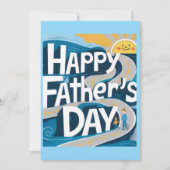 Happy Father's Day Greeting Card Dankeskarte (Vorderseite)