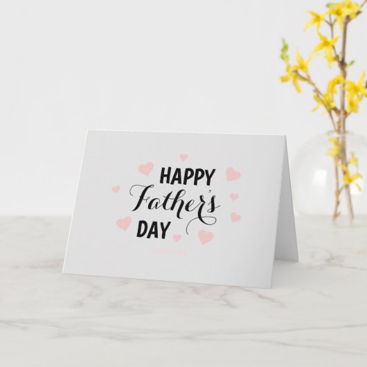 Happy Father's Day Greeting Card Karte (Gelbe Blume)