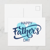 Happy Father's Day Greeting Card Postkarte (Vorne/Hinten)