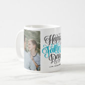 Happy Father's Day Hand Briefing Foto Collage Kaffeetasse (Vorderseite Links)