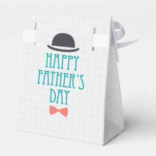 Happy Father's Day Hat & Bow Krawatte   Favor Box Geschenkschachtel