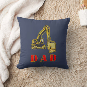 Happy Father's Day Heavy Equipment Builder Vater Kissen