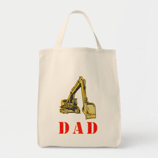 Happy Father's Day Heavy Equipment Builder Vater Tragetasche (Vorne)