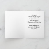 Happy Father's Day Heavy Equipment Karte (Innenseite)