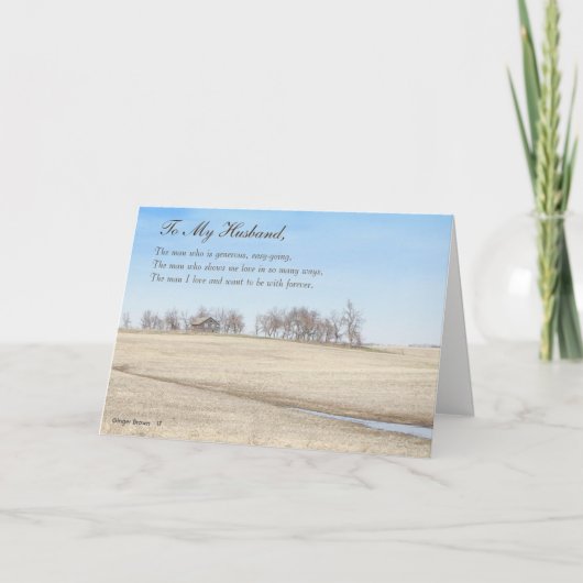 Happy Father's Day Husband, Old Prairie House #1H Karte (Vorderseite)