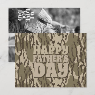 Happy Father's Day Karte mit Bottom Land Tarnmuste