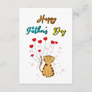 Happy Father's Day Kitty Vater Daddy Geschenk Katz Begleitkarte
