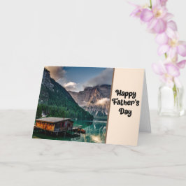 Happy Father's Day Lake Scene Card Karte