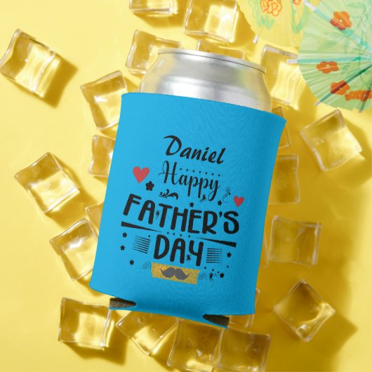 Happy Father's Day Leaping Frösche Hört Mustache Dosenkühler (In Situ Sommer)