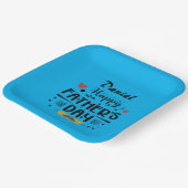 Happy Father's Day Leaping Frösche Hört Mustache Pappteller (Gewinkelt)