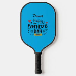 Happy Father's Day Leaping Frösche Hört Mustache Pickleball Schläger