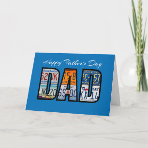 Happy Father's Day License Tellers Karte