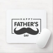 Happy Father's Day Mustache | Mauspad (Mit Mouse)