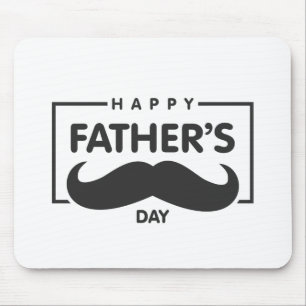 Happy Father's Day Mustache Mauspad