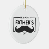 Happy Father's Day Mustache | Ornament (Rechts)