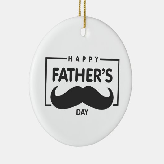 Happy Father's Day Mustache | Ornament (Rechts)